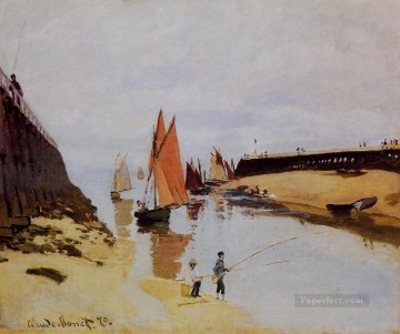  Entrada Pintura - Entrada al puerto de Trouville Claude Monet